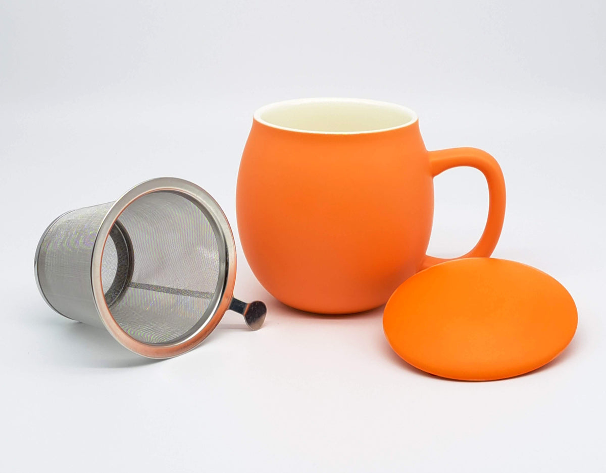Arizona Orange (Matt Glaze) S2 Porcelain Mug & Infuser