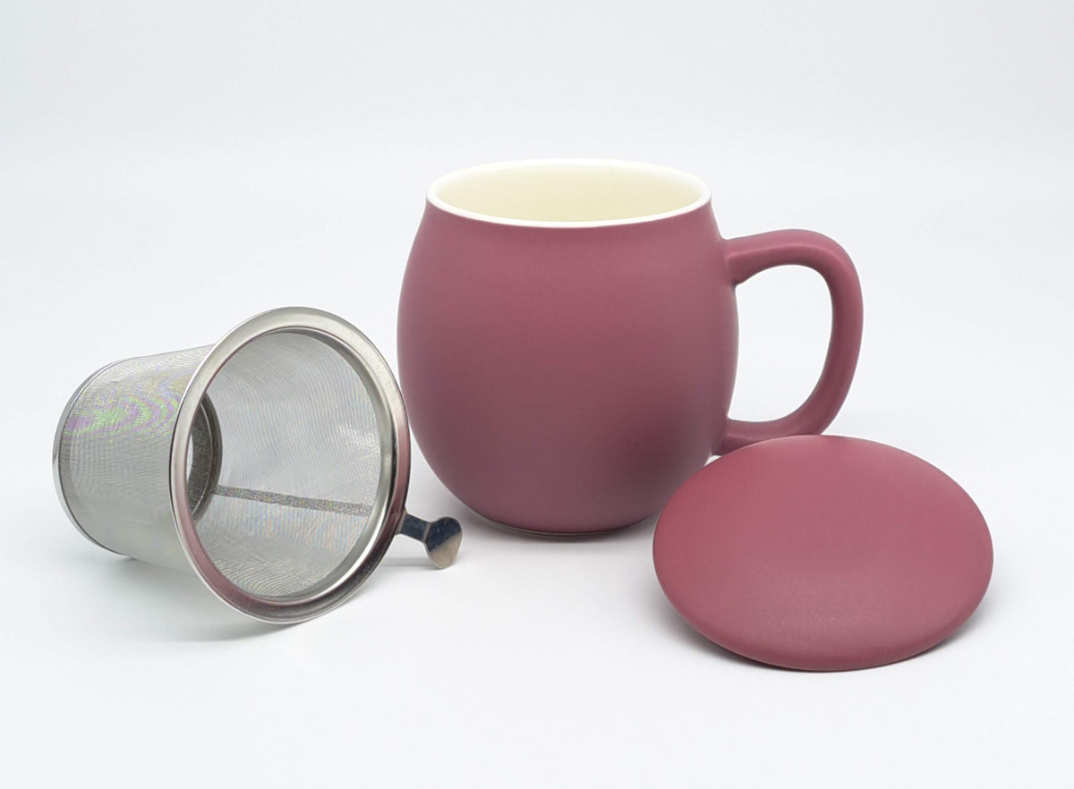 Heather Rose (Matt Glaze) S2 Porcelain Mug & Infuser