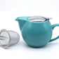 Teal (Satin Glaze) 500ml Porcelain Teapot & Infuser