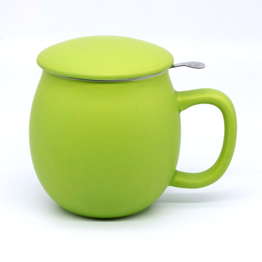 Lime (Matt Glaze) S2 Porcelain Mug & Infuser