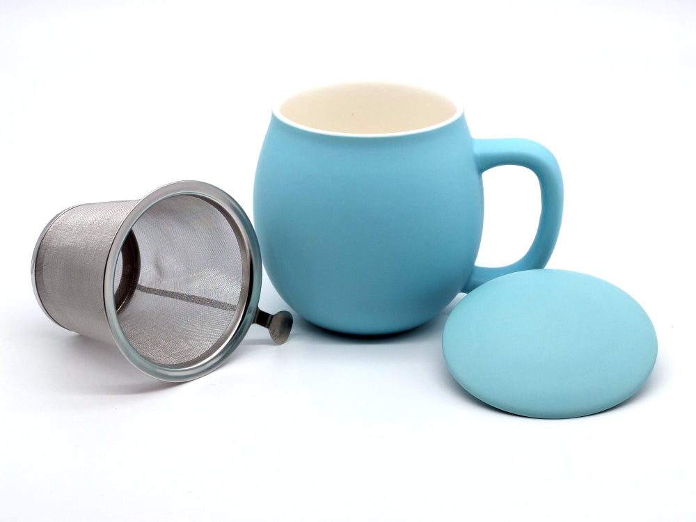 Sky Blue (Matt Glaze) S2 Porcelain Mug & Infuser