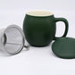 Dark Green (Matt Glaze) S2 Porcelain Mug & Infuser
