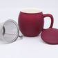 Wine (Matt Glaze) S2 Porcelain Mug & Infuser