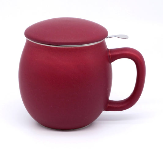 Wine (Matt Glaze) S2 Porcelain Mug & Infuser