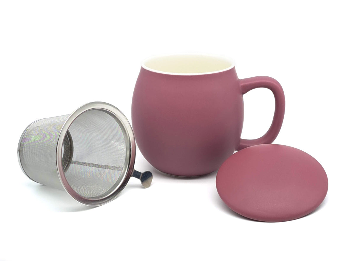 Heather Rose (Matt Glaze) S2 Porcelain Mug & Infuser