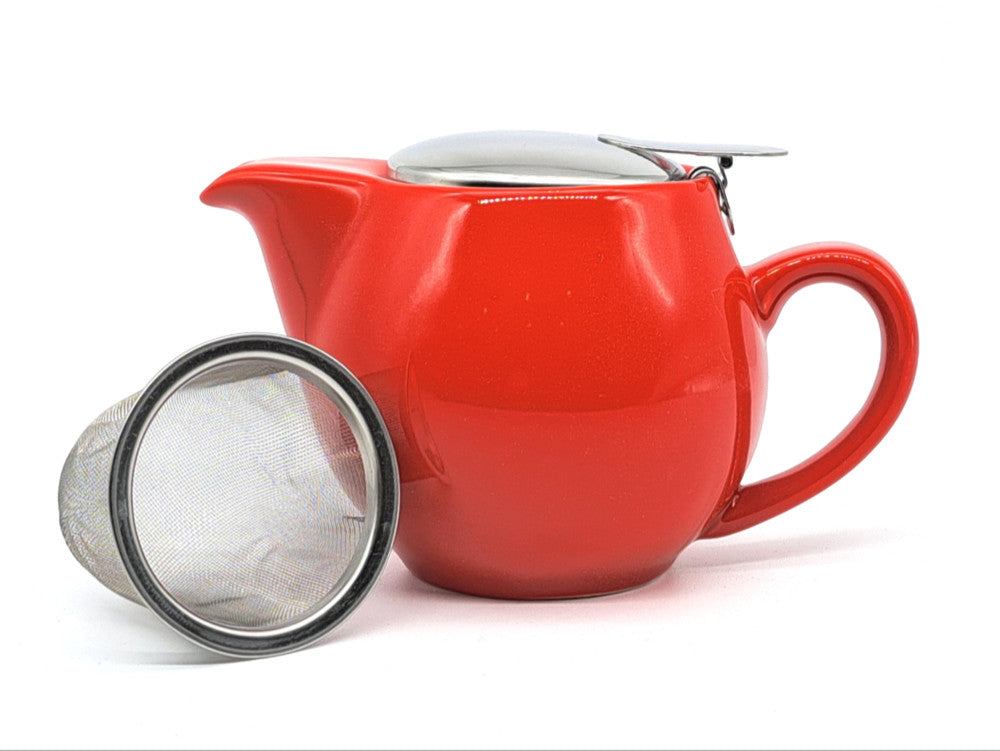 T4one Red 375ml Porcelain Teapot & Infuser