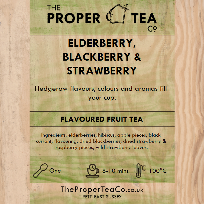 Elderberry, Blackberry & Strawberry Flavoured Fruit Tea
