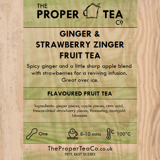 Ginger & Strawberry Zinger Flavoured Fruit Tea