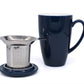Midnight Riga Tall Porcelain Infuser Mug with Lid (450ml)