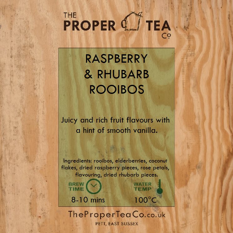Raspberry & Rhubarb Rooibos – The Proper Tea Co