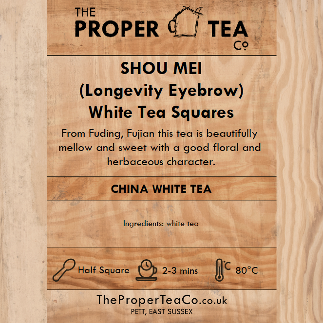 Shou Mei (Longevity Eyebrow) - White Tea Squares