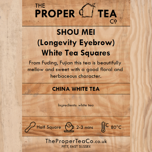 Shou Mei (Longevity Eyebrow) - White Tea Squares