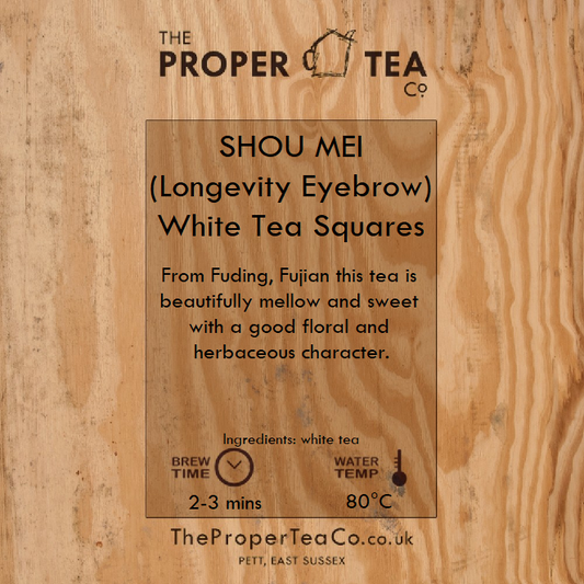 Shou Mei (Longevity Eyebrow) - White Tea Squares